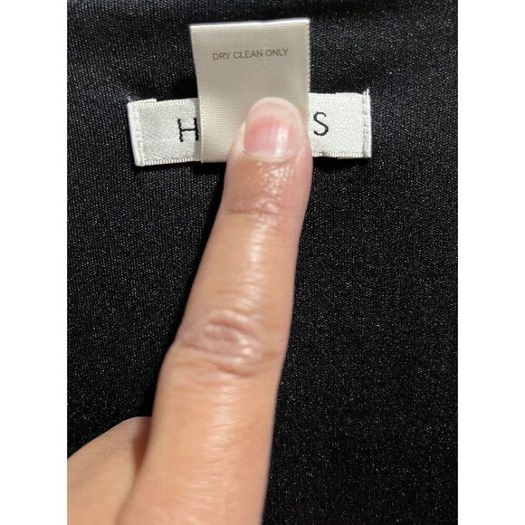 Harold’s Houndstooth Wrap Dress Womens Size 12 Black White Knee Length - Picture 6 of 6